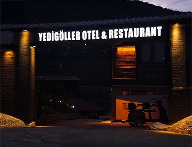 Yedi Göller Otel Kutu Harf Tabela