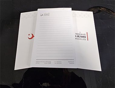Trabzon İl Göç İdaresi Bloknot Defter